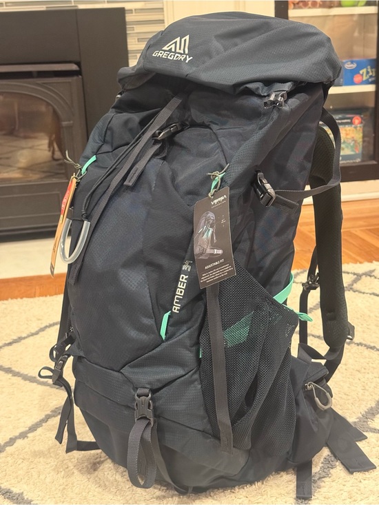 NWT Gregory Amber 34L Backpack Women Men Ajustable Hiking Camping Pack Navy main image 5